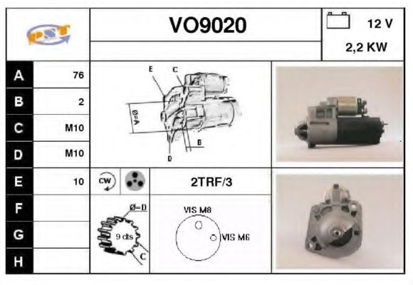 Стартер SNRA VO9020