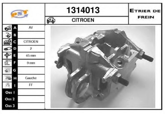 Тормозной суппорт BUDWEG CALIPER 34874