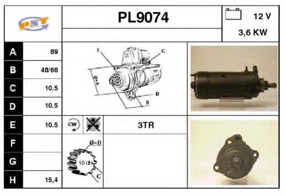 Стартер SNRA PL9074