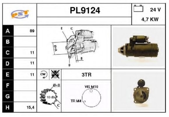 Стартер SNRA PL9124