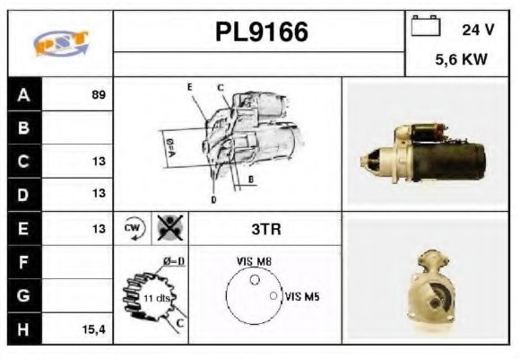 Стартер SNRA PL9166