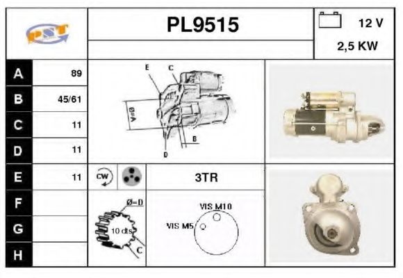 Стартер SNRA PL9515