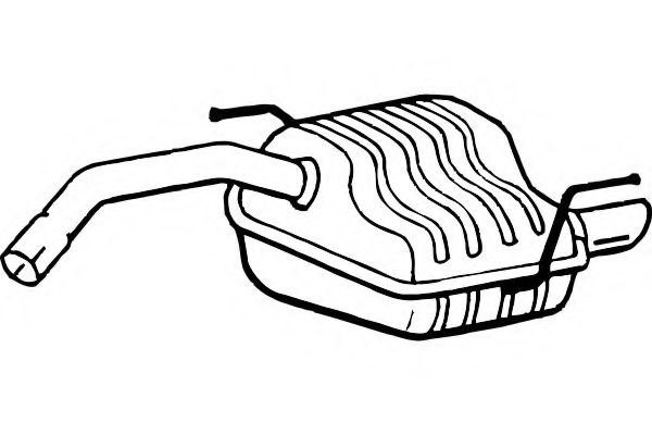 Глушитель выхлопных газов конечный FENNO P1022