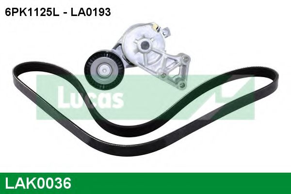 Поликлиновой ременный комплект LUCAS ENGINE DRIVE LAK0036