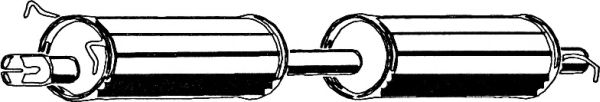 Средний глушитель выхлопных газов ASMET 07.227