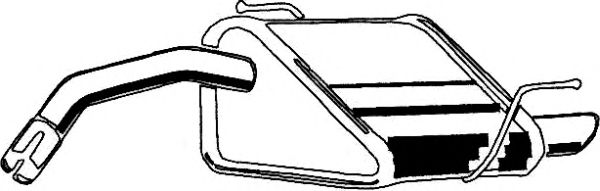 Глушитель выхлопных газов конечный ASMET 29.011