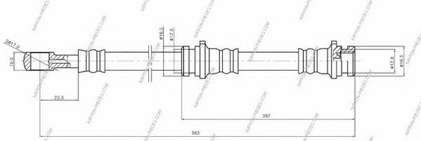 Тормозной шланг NPS N370N12