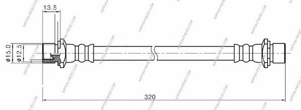 Тормозной шланг NPS T370A204