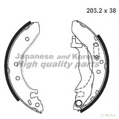 Комплект тормозных колодок ASHUKI H046-05