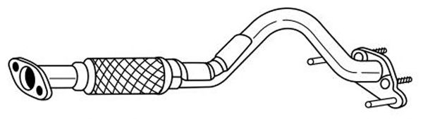 Труба выхлопного газа MTS 20025