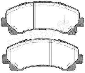 Комплект тормозных колодок, дисковый тормоз IPS Parts IBD-1905