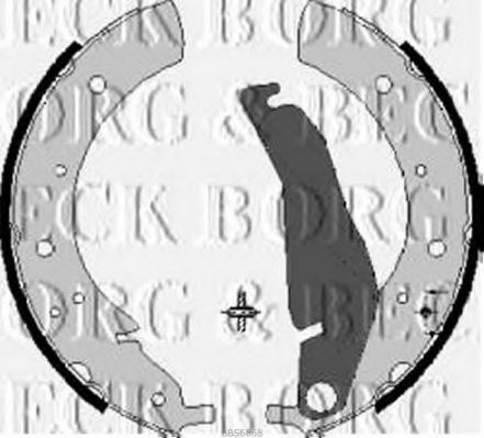 Комплект тормозных колодок BORG & BECK BBS6068