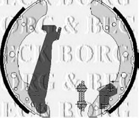 Комплект тормозных колодок BORG & BECK BBS6225