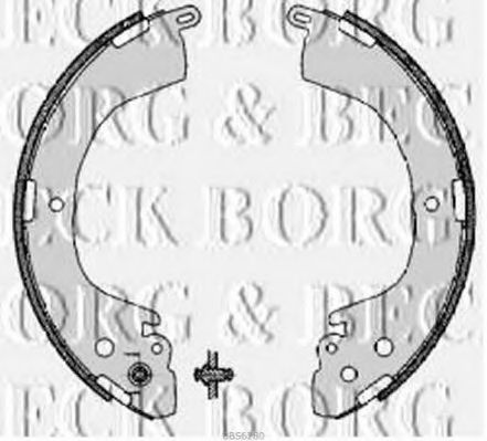 Комплект тормозных колодок BORG & BECK BBS6280