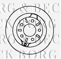 Тормозной диск BORG & BECK BBD4191