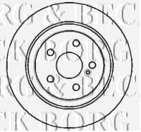 Тормозной диск BORG & BECK BBD4291