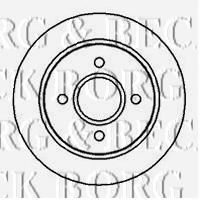 Тормозной диск BORG & BECK BBD4984