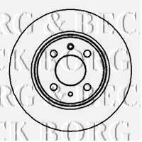 Тормозной диск BORG & BECK BBD4020