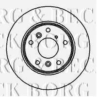 Тормозной диск BORG & BECK BBD4057