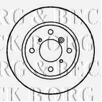 Тормозной диск BORG & BECK BBD4166