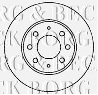 Тормозной диск BORG & BECK BBD4356