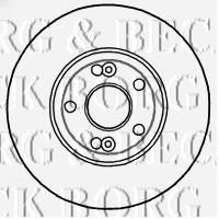 Тормозной диск BORG & BECK BBD4813