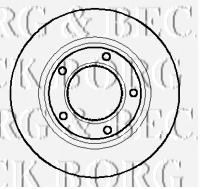 Тормозной диск BORG & BECK BBD4876
