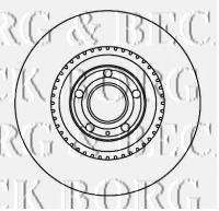Тормозной диск BORG & BECK BBD5806S