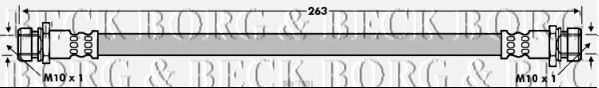 Тормозной шланг BORG & BECK BBH7801