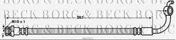 Тормозной шланг BORG & BECK BBH7812