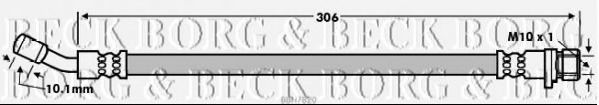 Тормозной шланг BORG & BECK BBH7820