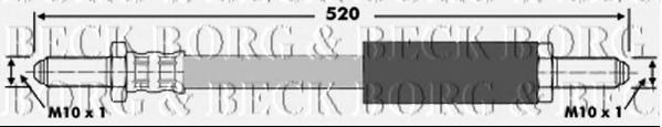 Тормозной шланг BORG & BECK BBH6156