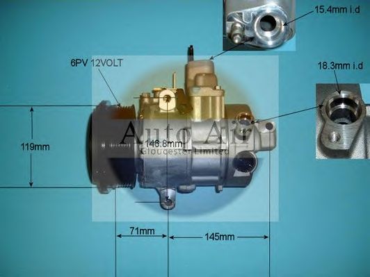 Компрессор, кондиционер AUTO AIR GLOUCESTER 14-1243