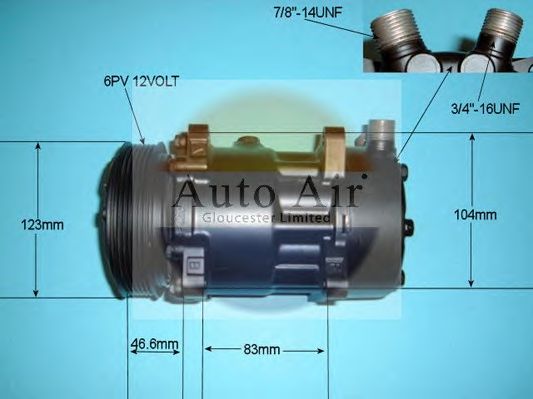Компрессор, кондиционер AUTO AIR GLOUCESTER 14-7554R