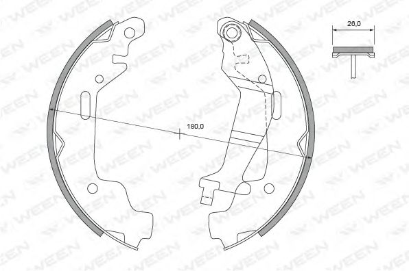 Комплект тормозных колодок WEEN 152-2353