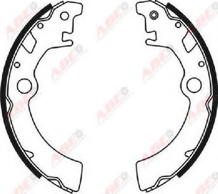 Комплект тормозных колодок ABE C08003ABE