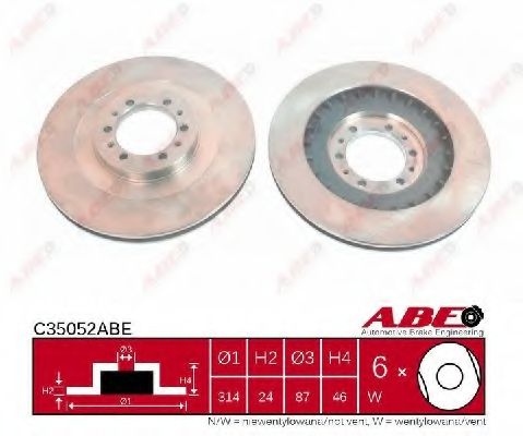 Тормозной диск ABE C35052ABE