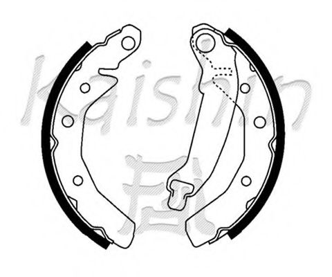 Комплект тормозных колодок KAISHIN K11169
