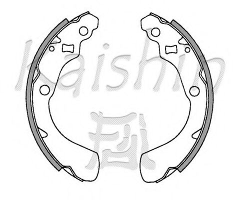 Комплект тормозных колодок KAISHIN K5528