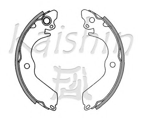 Комплект тормозных колодок KAISHIN K6712