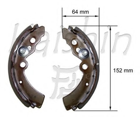 Комплект тормозных колодок KAISHIN K9915