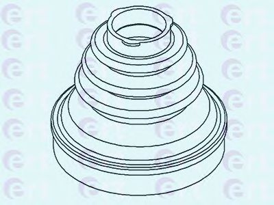 Комплект пылника, приводной вал ERT 500434