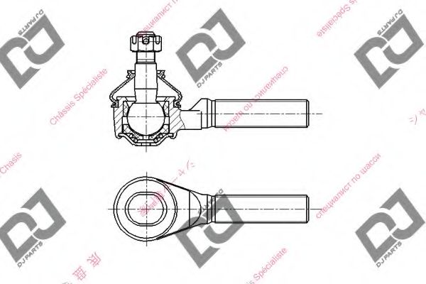 Наконечник поперечной рулевой тяги DJ PARTS DE1405