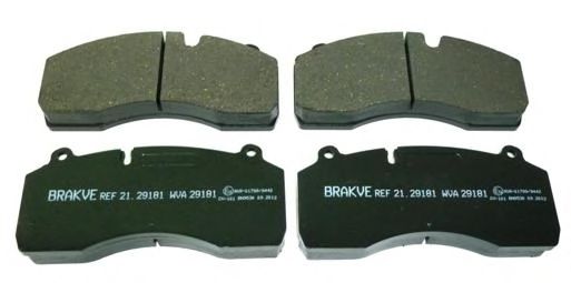 Комплект тормозных колодок, дисковый тормоз AIR FREN 21.29181