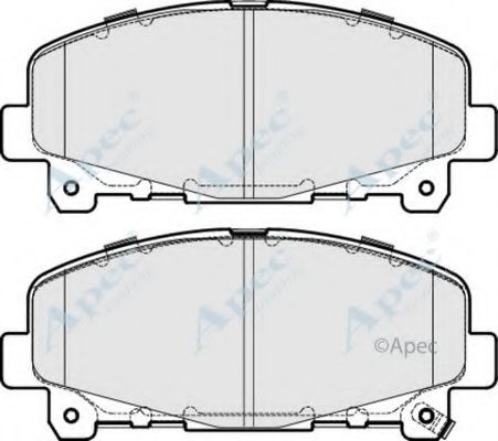 Комплект тормозных колодок, дисковый тормоз APEC braking PAD1693