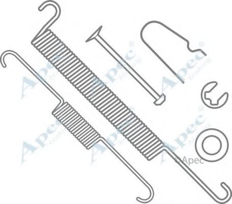 Комплектующие, тормозная колодка APEC braking KIT728