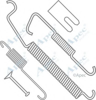 Комплектующие, тормозная колодка APEC braking KIT973