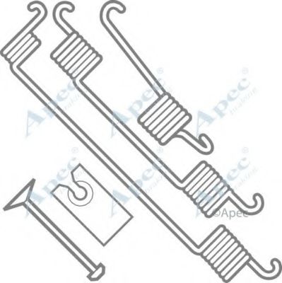 Комплектующие, тормозная колодка APEC braking KIT966