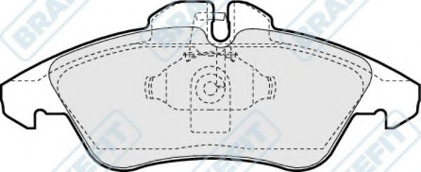 Комплект тормозных колодок, дисковый тормоз APEC braking PD3024
