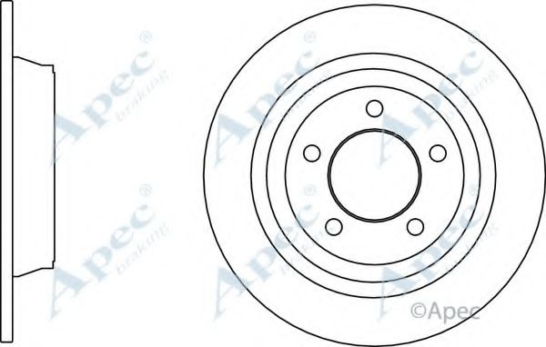 Тормозной диск APEC braking DSK3122